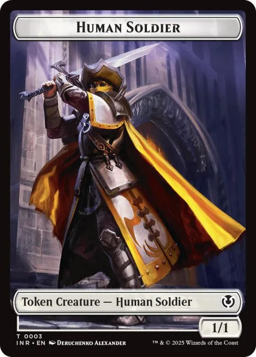 Human Soldier (0003) // Clue Double-Sided Token - Foil
