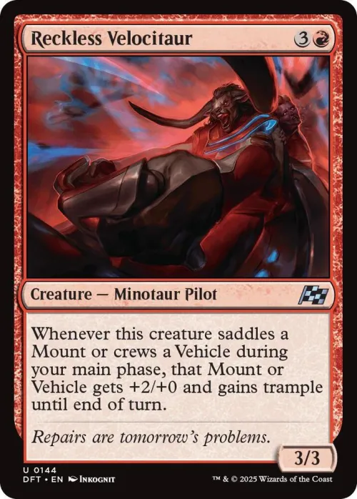 Reckless Velocitaur - Foil