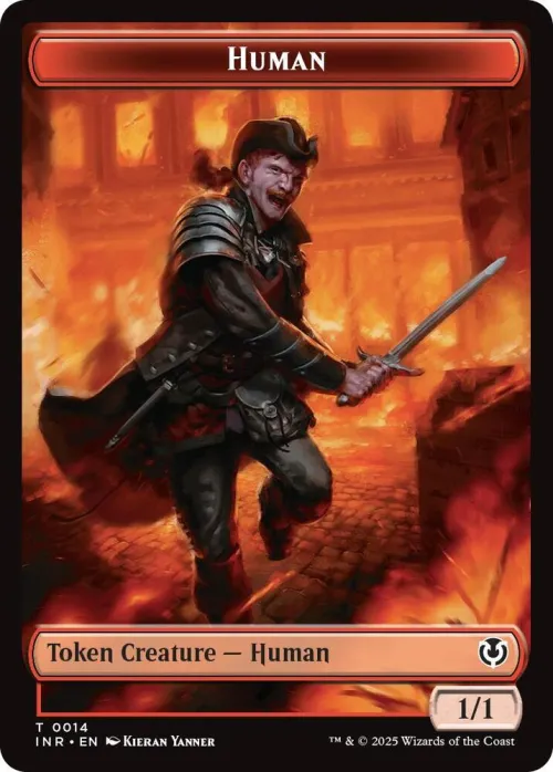 Human (0014) // Emblem - Chandra, Dressed to Kill Double-Sided Token - Foil