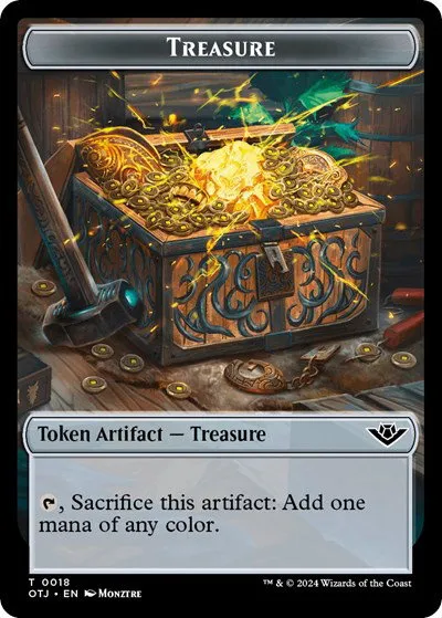 Treasure // Map Double-Sided Token - Foil Treasure Map Double Sided