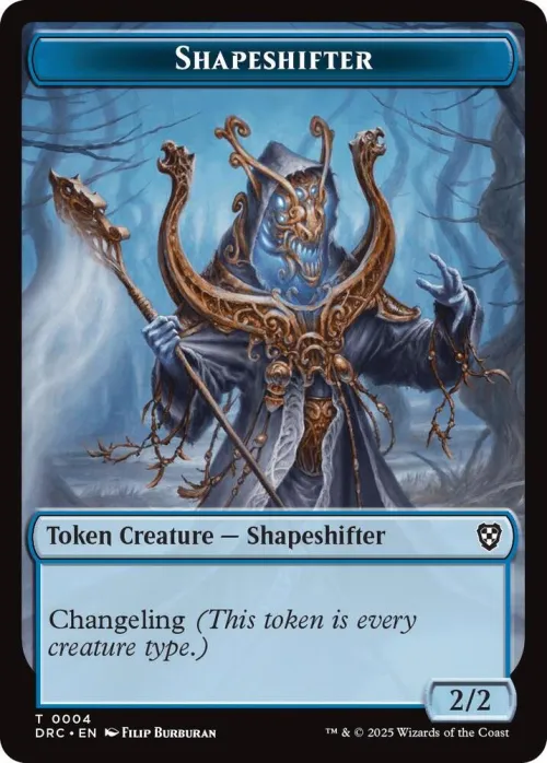 Shapeshifter // Zombie (0003) Double-Sided Token
