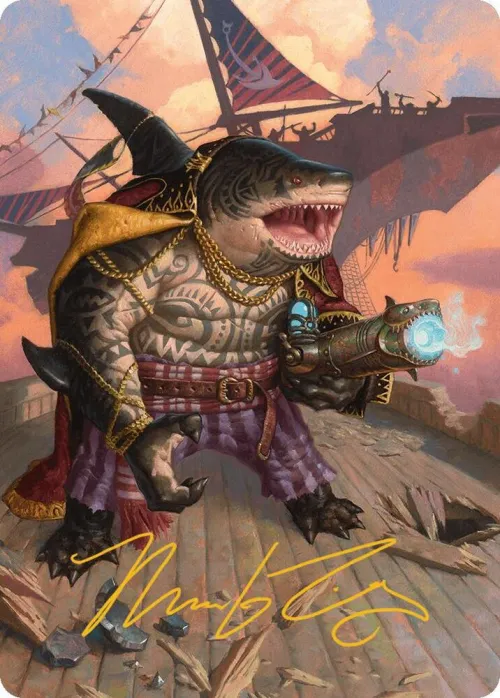 Captain Howler, Sea Scourge Art Card - Gold Stamped Signature