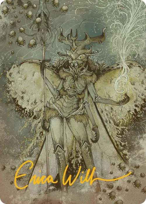 Aatchik, Emerald Radian Art Card - Gold Stamped Signature