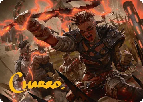 Far Fortune, End Boss Art Card - Gold Stamped Signature