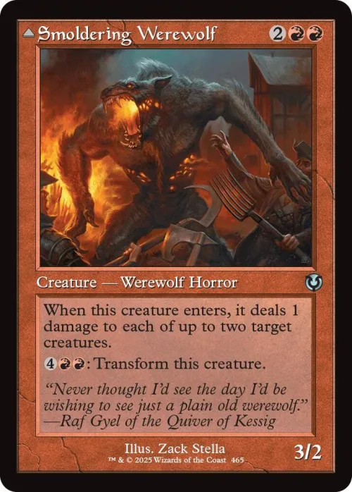 Smoldering Werewolf - Foil