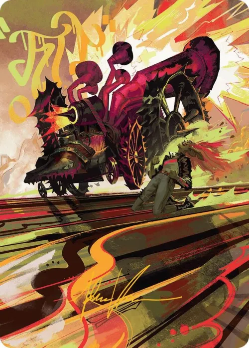 Rocketeer Boostbuggy Art Card - Gold Stamped Signature