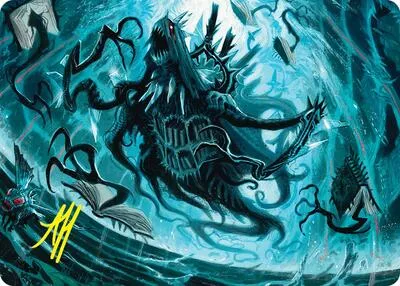 Overlord of the Floodpits Art Card - Gold Stamped Signature