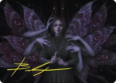 Demonic Counsel Art Card - Gold Stamped Signature
