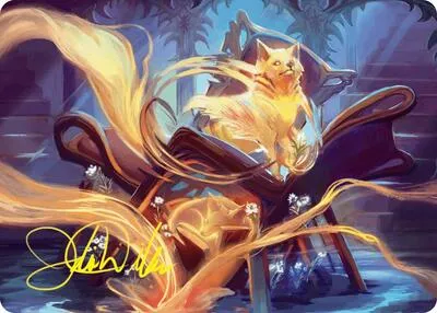 Inquisitive Glimmer Art Card - Gold Stamped Signature