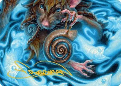 Mind Spiral Art Card - Gold Stamped Signature