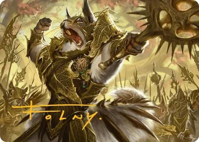 Honored Dreyleader Art Card - Gold Stamped Signature