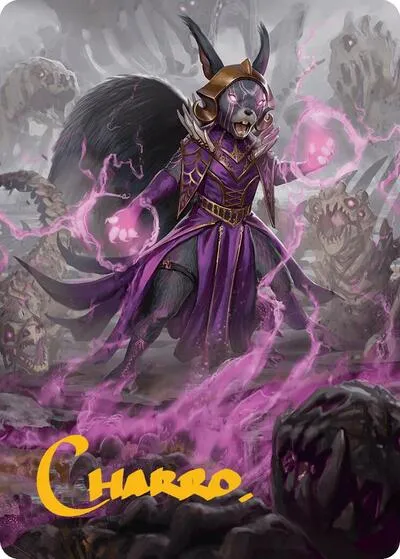 Liliana of the Dark Realms Art Card - Gold Stamped Signature
