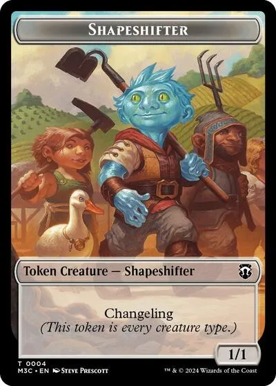 Shapeshifter (0004) (Ripple Foil) // Copy Double-Sided Token - Ripple Foil