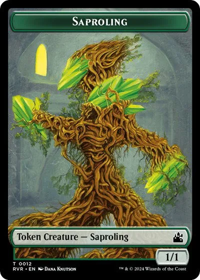 Saproling // Spirit (0004) Double-Sided Token