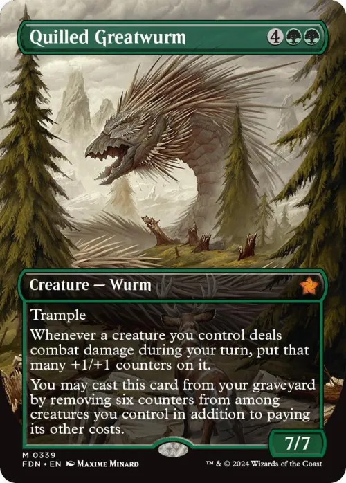 Quilled Greatwurm - Foil