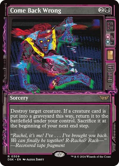 Come Back Wrong - Foil