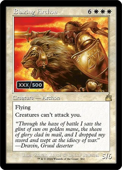 Blazing Archon - Serial Numbered