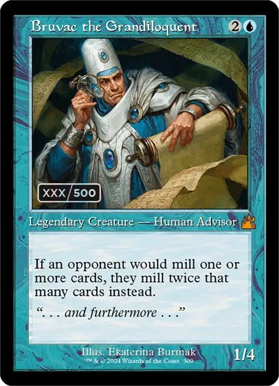 Bruvac the Grandiloquent - Serial Numbered