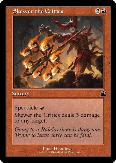 Skewer the Critics - Foil