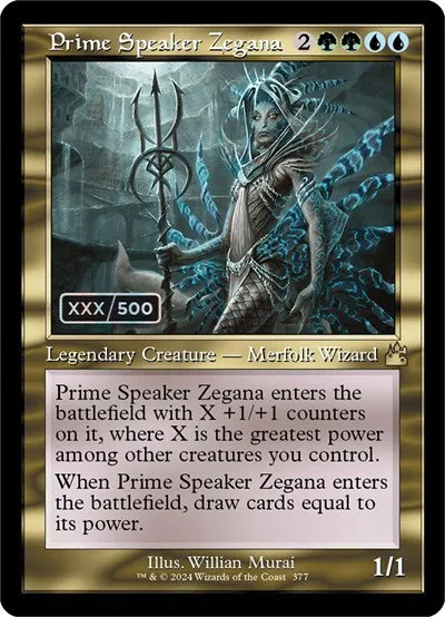 Prime Speaker Zegana - Serial Numbered