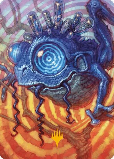 Psychic Frog Art Card - Gold Stamped Planeswalker Symb