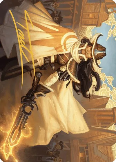 Omenport Vigilante Art Card - Gold Stamped Signature
