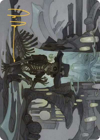 Tinybones Joins Up Art Card - Gold Stamped Signature