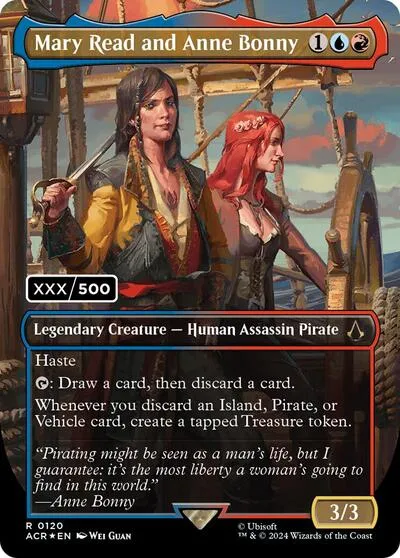 Mary Read and Anne Bonny - English Serial Numbered