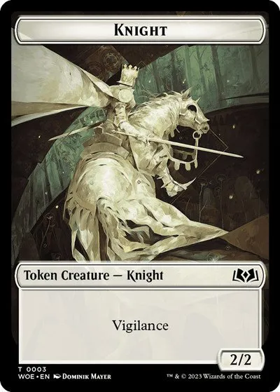 Knight // Food (0010) Double-Sided Token