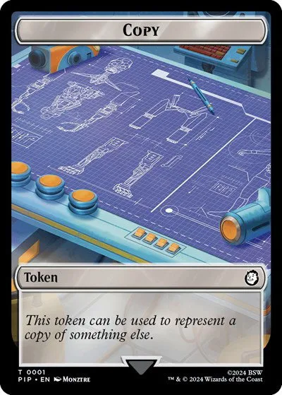 Copy // Treasure (0019) Double-Sided Token - Foil