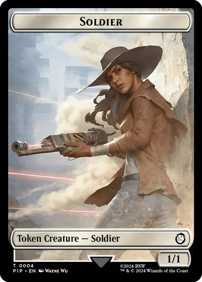 Soldier (0004) // Treasure (0019) Double-Sided Token - Foil