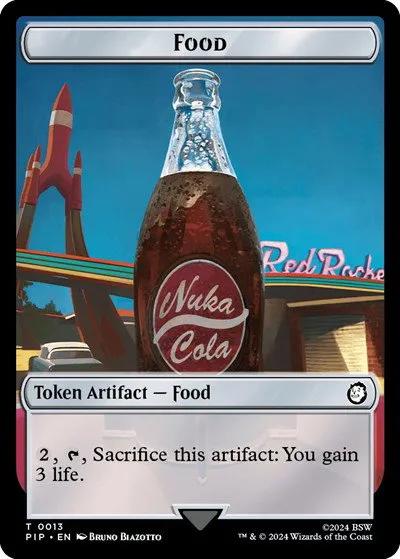 Food (0013) // Squirrel Double-Sided Token - Foil