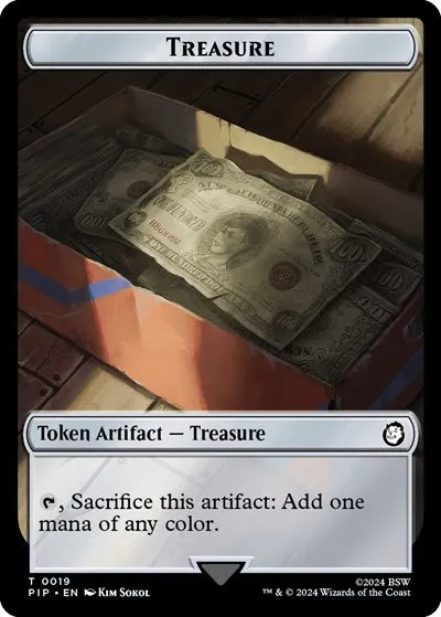 Treasure (0019) // Thopter Double-Sided Token