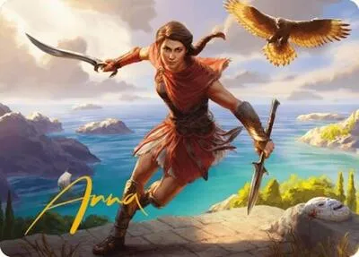 Kassandra, Eagle Bearer Art Card - Gold Stamped Signature