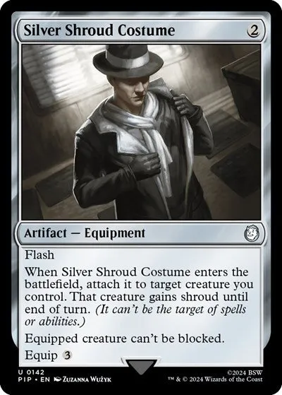 Silver Shroud Costume - Foil