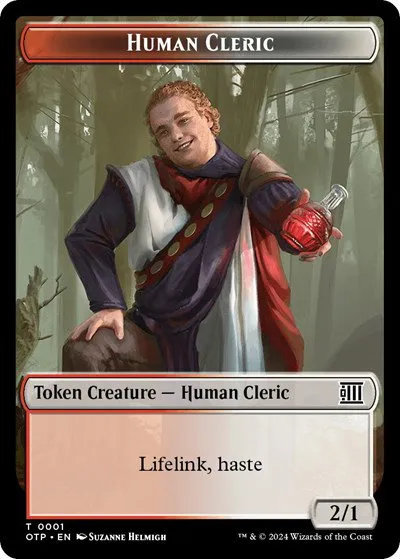 Human Cleric Token - Normal Human Cleric Token