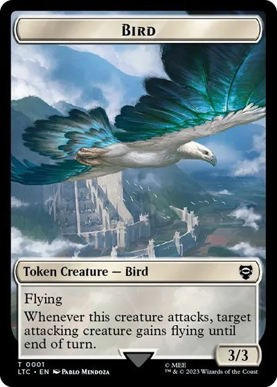 Bird (0001) // Food (0010) Double-Sided Token