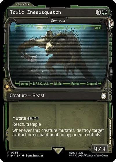 Toxic Sheepsquatch - Gemrazer - Foil