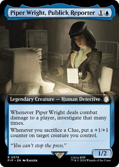 Piper Wright, Publick Reporter - Foil