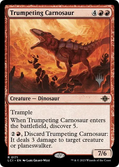 Trumpeting Carnosaur - Foil