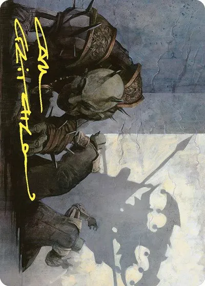 Decree of Pain Art Card - Gold Stamped Signature