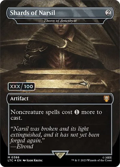 Shards of Narsil - Thorn of Amethyst - Serial Numbered