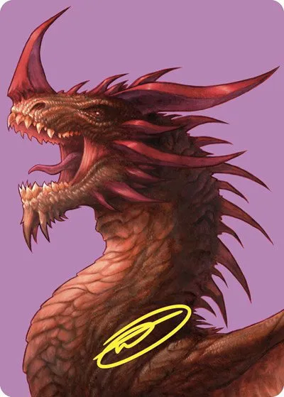 The Ur-Dragon Art Card - Gold Stamped Signature