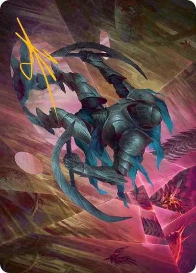 Xerex Strobe-Knight Art Card - Gold Stamped Signature