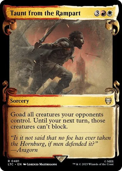 Taunt from the Rampart - Foil
