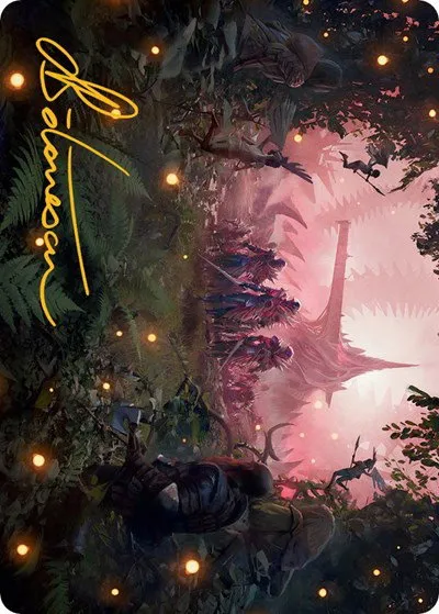 Invasion of Eldraine Art Card - Gold Stamped Signature