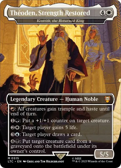 Theoden, Strength Restored - Kenrith, the Returned King - Foil