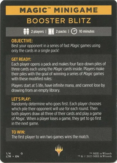 Magic Minigame: Booster Blitz - Normal Magic Minigame Booster 
