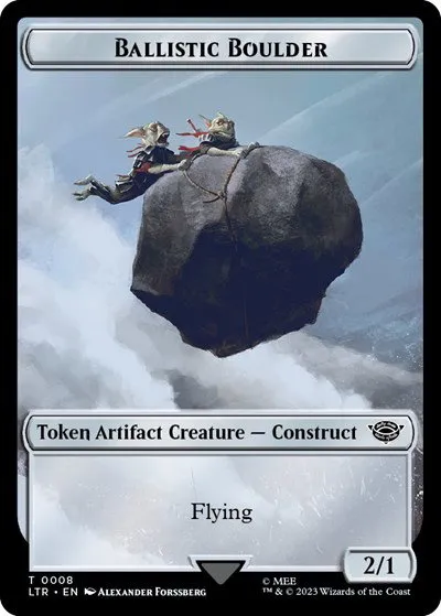 Ballistic Boulder // Food (0010) Double-Sided Token - Foil