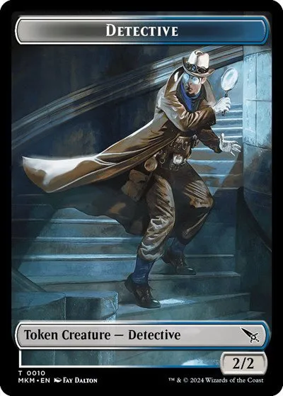 Detective // Skeleton Double-Sided Token